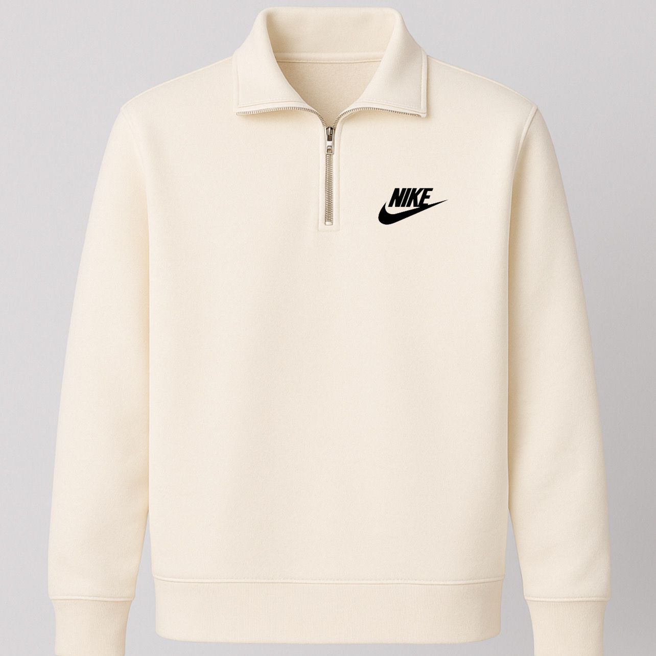Buzo Nike Medio Cierre Unisex Beige