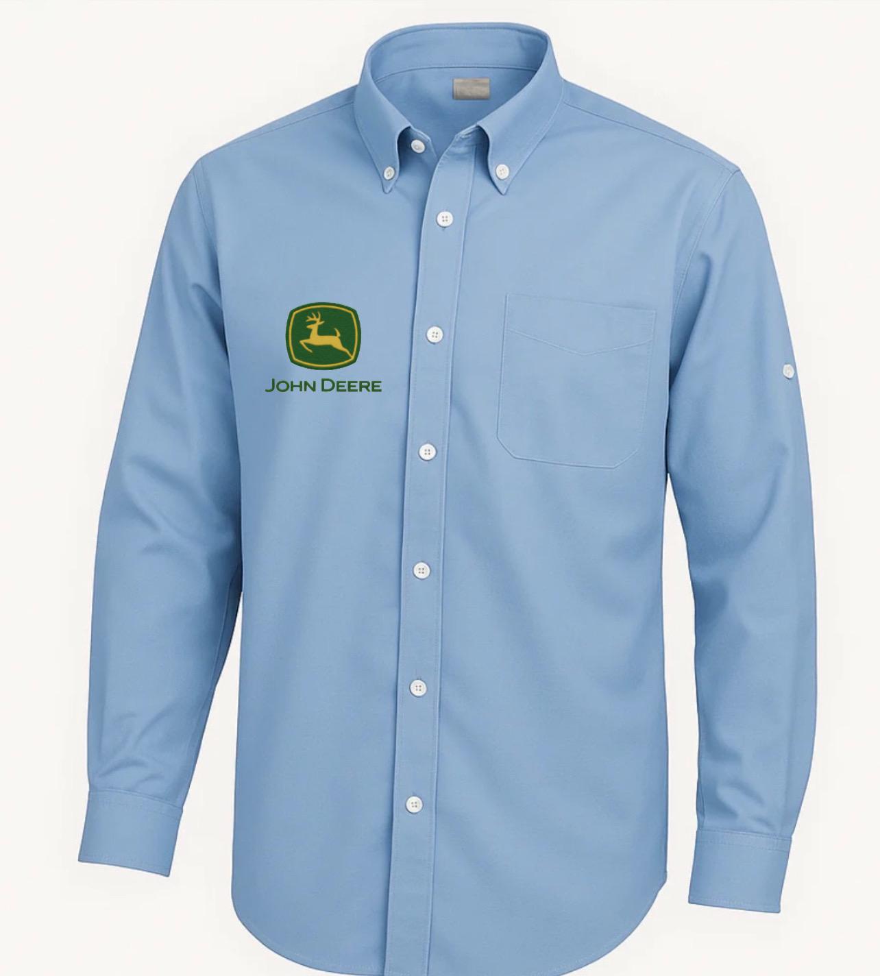 Camisa Bordada Jhon Deree Celeste