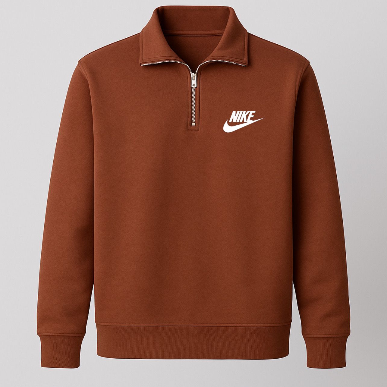 Buzo Nike Medio Cierre Unisex Marron